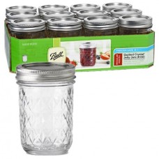 SOLD OUT - Ball Quilted 8oz Jars & Lids x 12